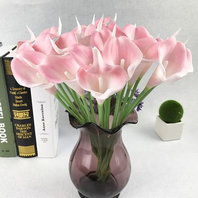 10Pcs/Set Fake Calla Flower Real Touch Everlasting Charming Attractive Long Lasting Vibrant Artificial Lily for Wedding