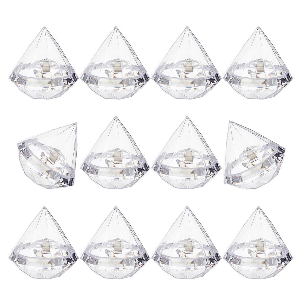10Pcs Large Diamond Shaped Candy Boxes with Lid Versatile Diamonds Shaped Gift Boxes for Party Sweets and Small Trinkets