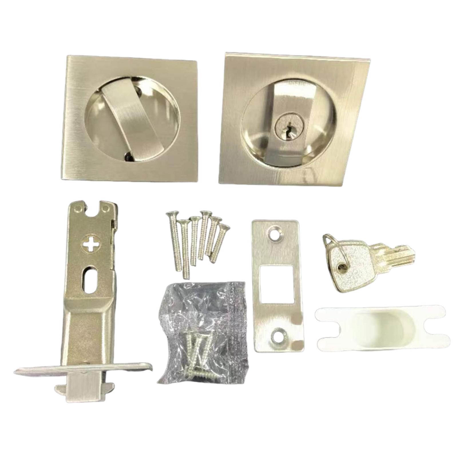 

New Sliding Door Lock Kitchen Bathroom Sliding Door Double Hook Lock Embedded Hidden Sliding Wooden Door Black Single Hook Lock серебряный