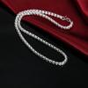 45-60cm 4MM Round Box Chain   Copper Necklaces for Men Woman Boy Fashion Jewelry Party Christmas Gifts