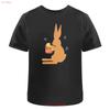 Birthday Rabbit T Shirt 100 Cotton S 2XL TA040232 Vintage Washed Streetwear Slightly Top For Everyday Wear Comfortable Homme