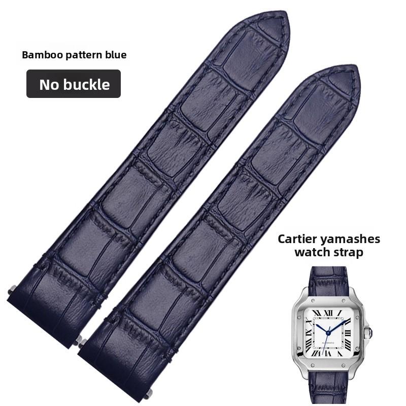 Cinturino per orologio in pelle di mucca di alta qualità Per Cartier Santos WSSA0010 WSSA0018 uomo donna Rilascio rapido Braccialetto in vera pelle 19mm 21mm