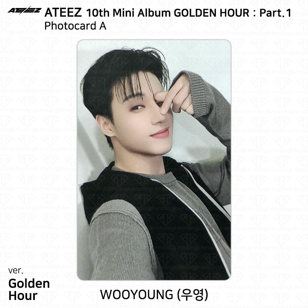 ATEEZ Al 10-lea Mini Album Ora de Aur Part.1 Photobook Ver Photocard Carte poștală KPOP