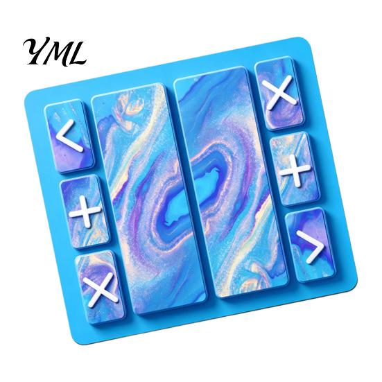Trading Board for Kids Fidget Mat, Non-Slip Rubber 18" x 16" Portable with Markers Accept Add Reject Toys Game Table Mat
