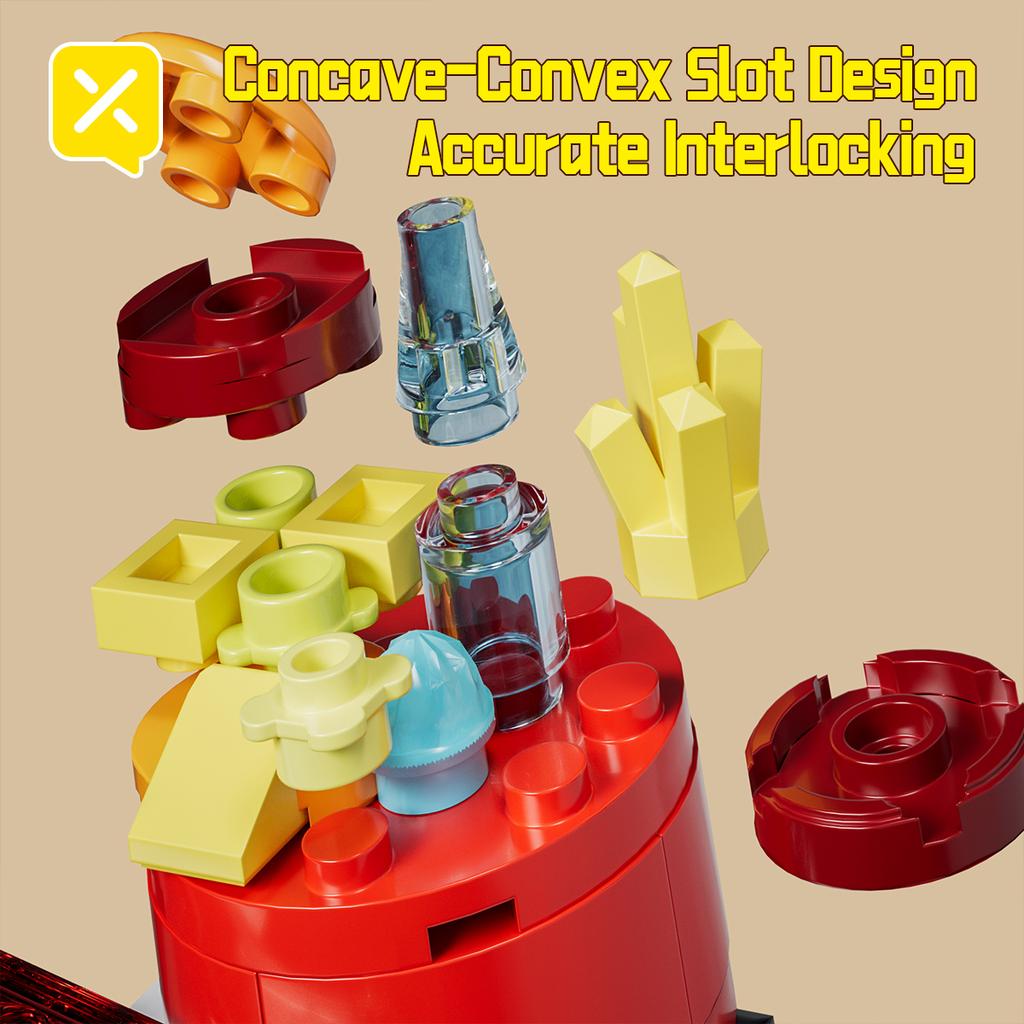 DIY Store Building Blocks Model Fast Food Restaurant Coffee Shop Puzzle Assembled Children's Educational Toys Birthday Gifts