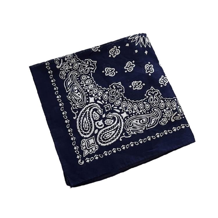 Classical Cashew Print Cotton Bandana Cool Head Wrap Neck Scarf For Adult Teens HipHop Dancing Event and Street Wear