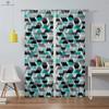 Simple Geometric Creative Pattern Curtain Rod Pocket Decorationation Modern Home Decoration Bed Room Living Area Kitchen Quality