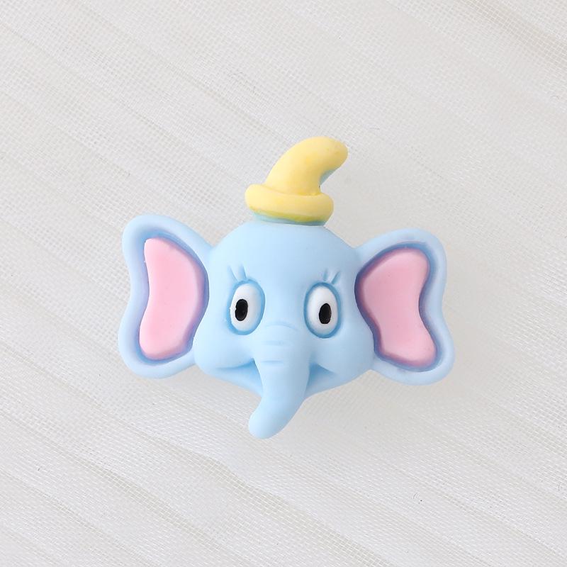 Popular Cartoon Elephant Resin DIY Phone Case, Hair Clip, and Water Cup Sticker Decorations