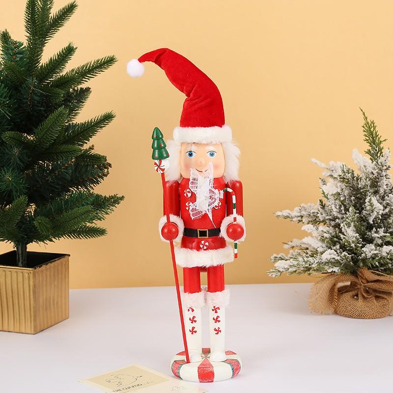 

Рождественские украшения Деревянный Щелкунчик Кукольный Настольные украшения 38 СМ