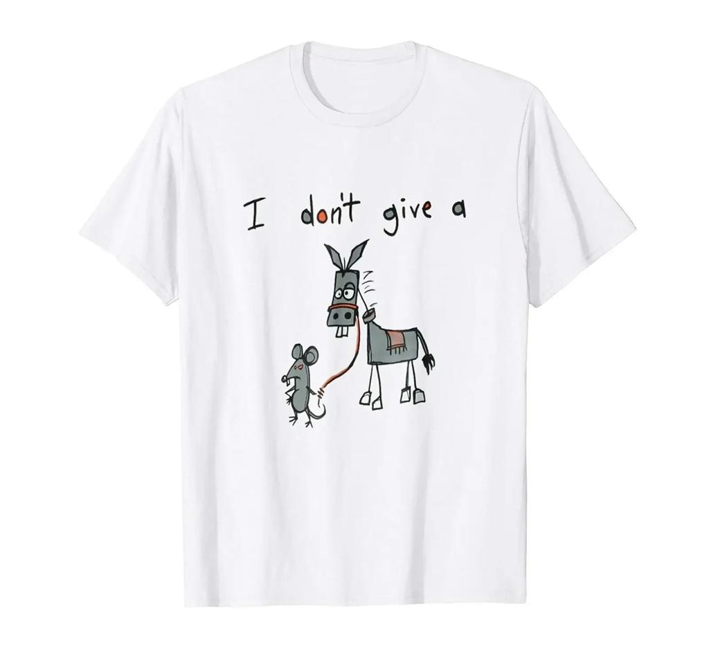 I Don't Give A Rat's Donkey. Funny Pun T-Shirt 100% Cotton O-Neck Summer Short Sleeve Casual Mens T-shirt Size S-3XL - Men's ...