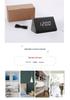 Voice-Activated Wooden Office Silent Multifunctional Digital Clock with Temperature Display and Student Alarm