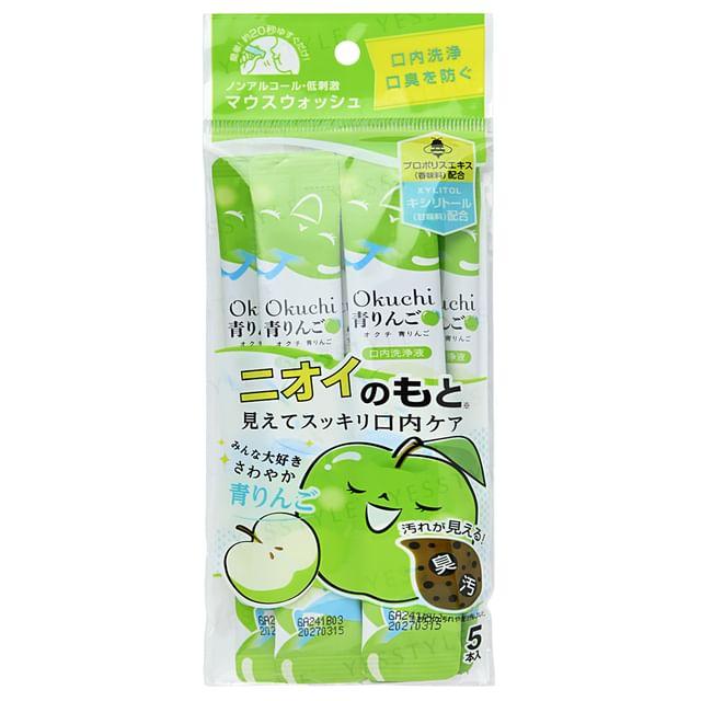 Okuchi - Ополаскиватель для рта с зеленым яблоком 11ml x 5