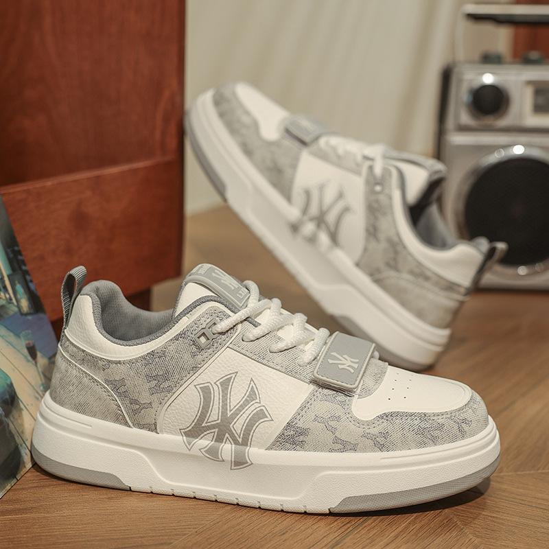 

Мужская обувь 2025 весна новая мода высококачественная персонализированная обувь на плоской подошве молодежная платформа удобная кожаная поверхность повседневная трендовая обувь 39 серый