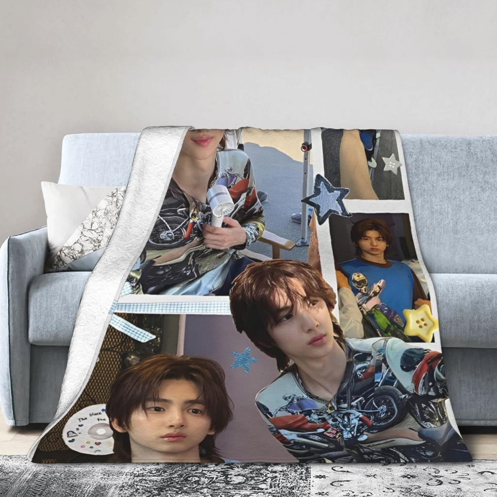 Coperte Kpop Music CORTIS in Pile Morbide Vintage per Decorazione Copriletto,