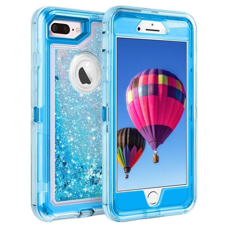 Shell Shockproof Defender Quicksand Glitter Liquid Case For Iphone 678px