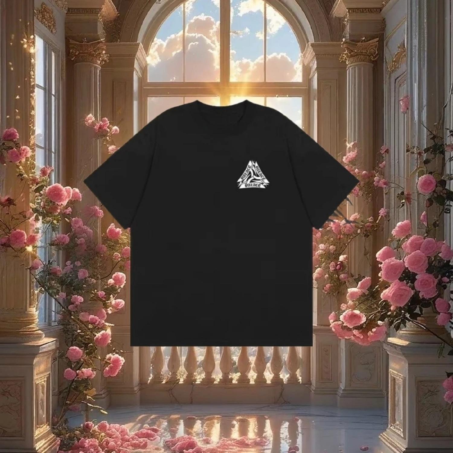 

2025 summer new Street Sle Loose Fit Cotton T-irt ex ort Sve round Ne Print aphic Tee for Couples Casual Wear XXXXXL різнокольоровий