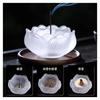 Incense holder, lotus flower-shaped, made of lapis lazuli, with nine incense holders, for Buddhist altars, incense burners, Buddhist accessories