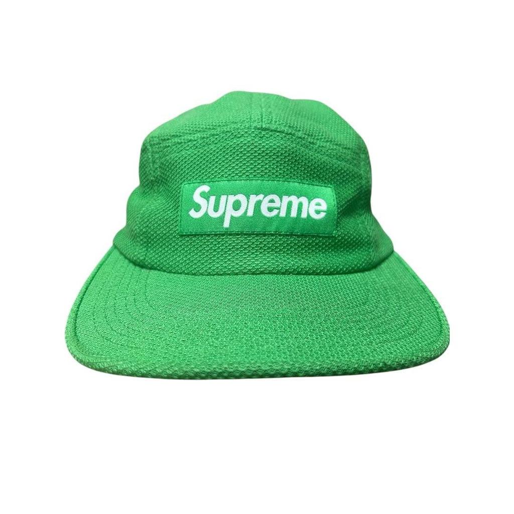 Used Supreme Pique Knit Camp Cap Green 2015ss