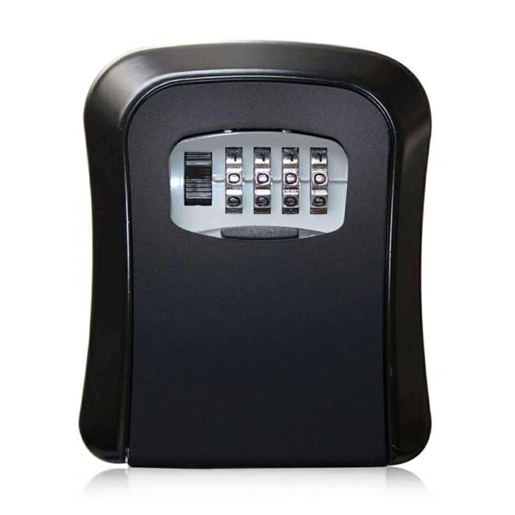 Temporary Key Storage Box for Construction Sites and Dorms with Anti-Theft Lock and Peephole