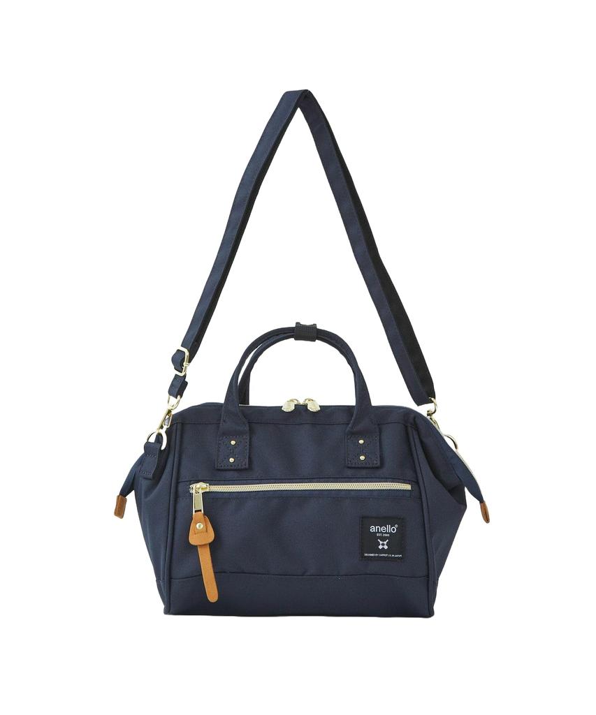 Anello A5 Water-Repellent 2-Way Cross Bottle Shoulder Bag (ATH0851Z) Navy