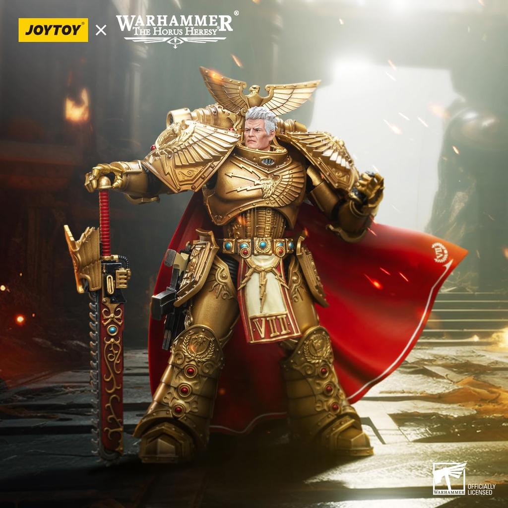 JOYTOY Warhammer 40,000 Imperial Fists 7th Legion Primarch Rogal Dorn 1/18 Scale Action Figure (Assembled)
