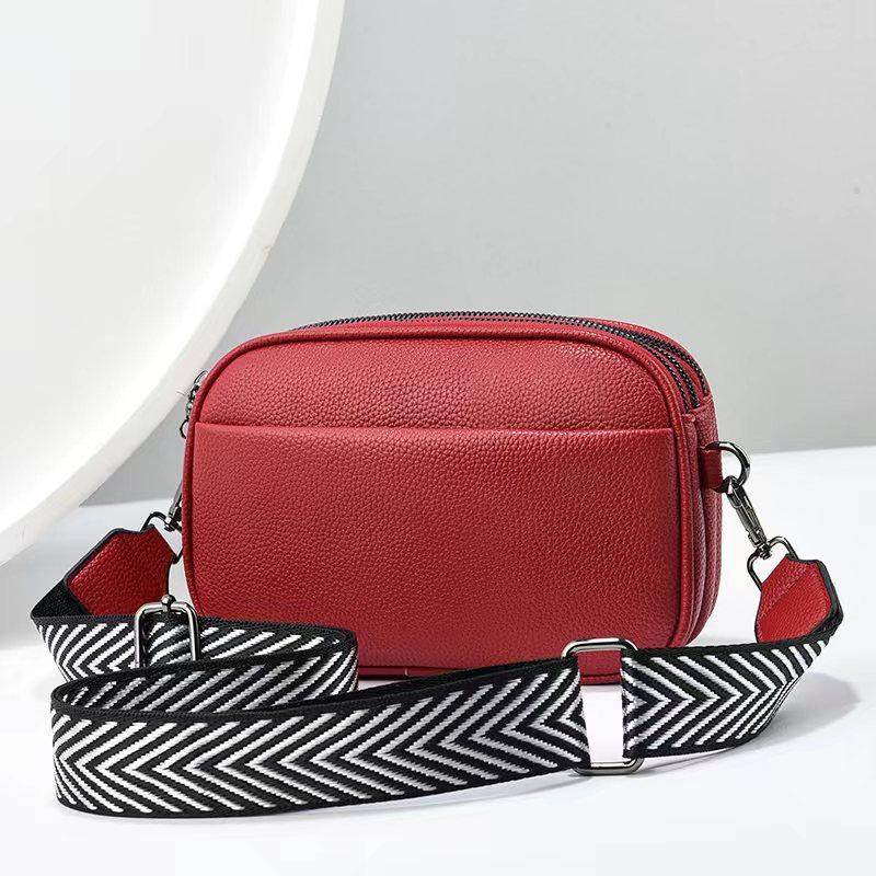 Fashion Women s Bag Latest Basic Colour PU Crossbody Bag Small Size Bag Women s Wide Shoulder Strap Single Shoulder Bag Small Square Bag .