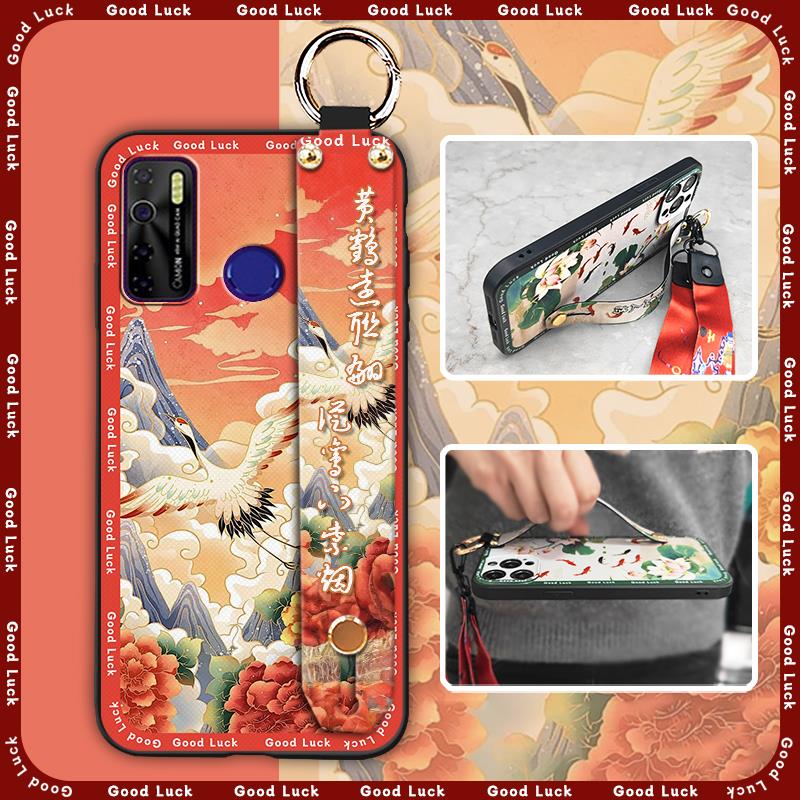 Shockproof Fashion Phone Case For Tecno Camon15/15Air/16S/KD7H/CD6/CD7/Spark5/5Pro Chinese Style Back Cover Waterproof