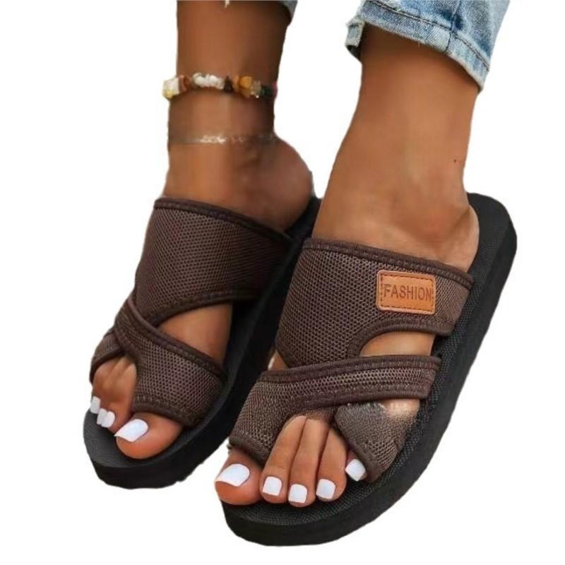 Mode Été Chaussures Femme Sandales Chaussures de Marche de Plage Sandales d'Extérieur pour Femmes Chaussures Souples Femme Slip On Chaussures Femme Pantoufles Femmes