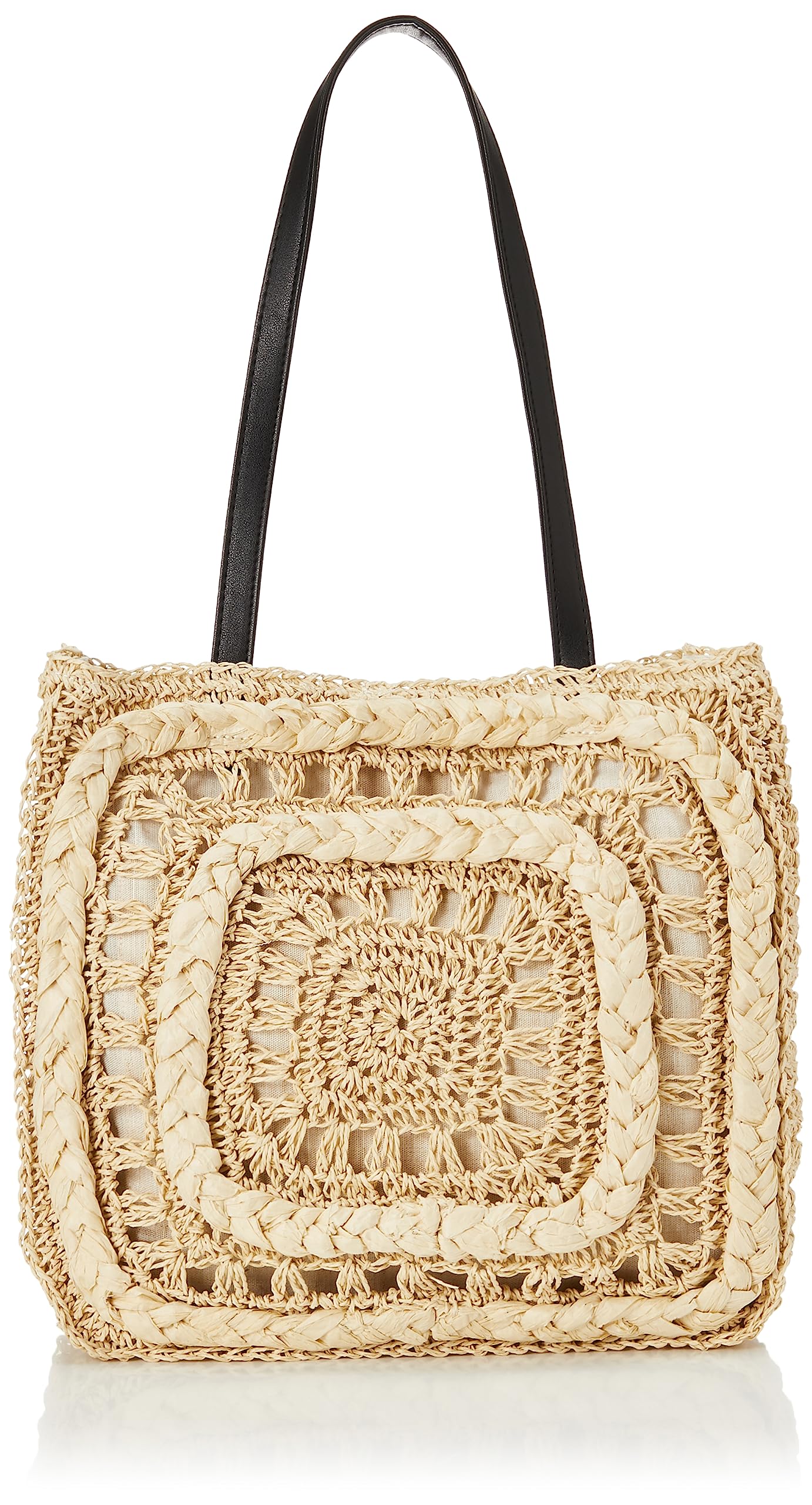 [Cuco] Плетеная сумка-тоут с квадратным узором