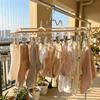Stainless Steel Sock Drying Rack Windproof Clothes Hanger Portable Underwear Holder  Outdoor Drying