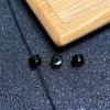 Black Agate Thick Straight-Cut Spacer Beads for DIY Jewelry