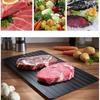 Plaque de Décongélation pour Décongélation Rapide de Viande des Aliments Congelés sans Électricité | avec Bordures en silicone