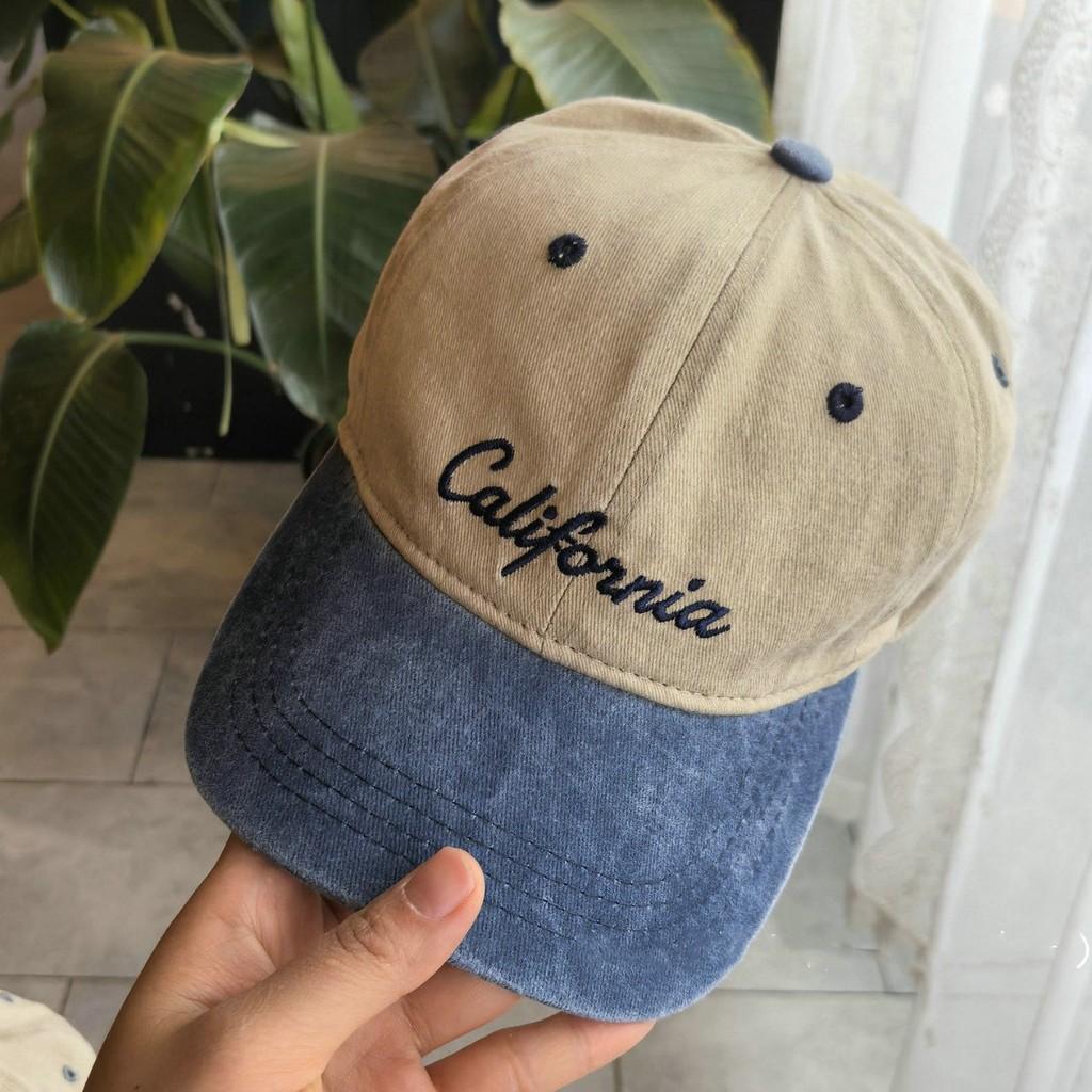 Vintage Style Letter Embroidered Cotton Baseball Hat With Adjustable Fit For All Seasons