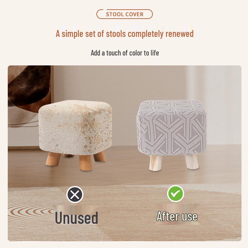 Universal Multi-Shape Stool Cover: Round, Rectangular, and Shoe Changing Stool Protector