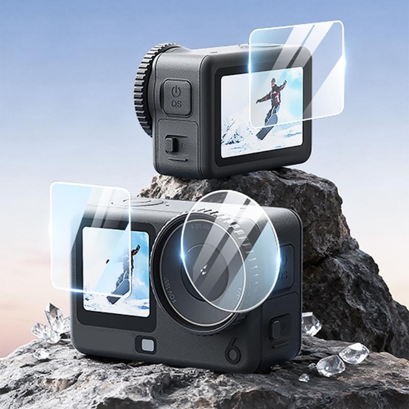 Anti Scratch 9H Hardness Screen Guard For Action 6 Camera 0.33mm Glass Film Fingerprints Resistance