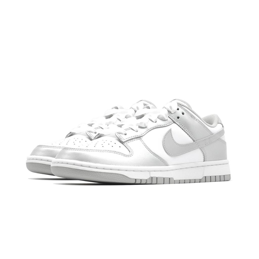 Nike Dunk Retro 'Grey Fog' Silver Ballet Low top Skateboard Shoes Men's Silver Gray White DD1391-103(Team140-)