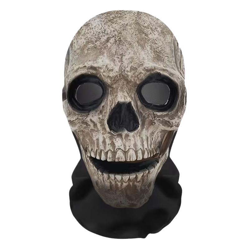 1Pcs Horror Skull Zombie Full Face Mask Breathable Mesh Headgear Cosplay Prop For Halloween Party Prank Carnival Costume