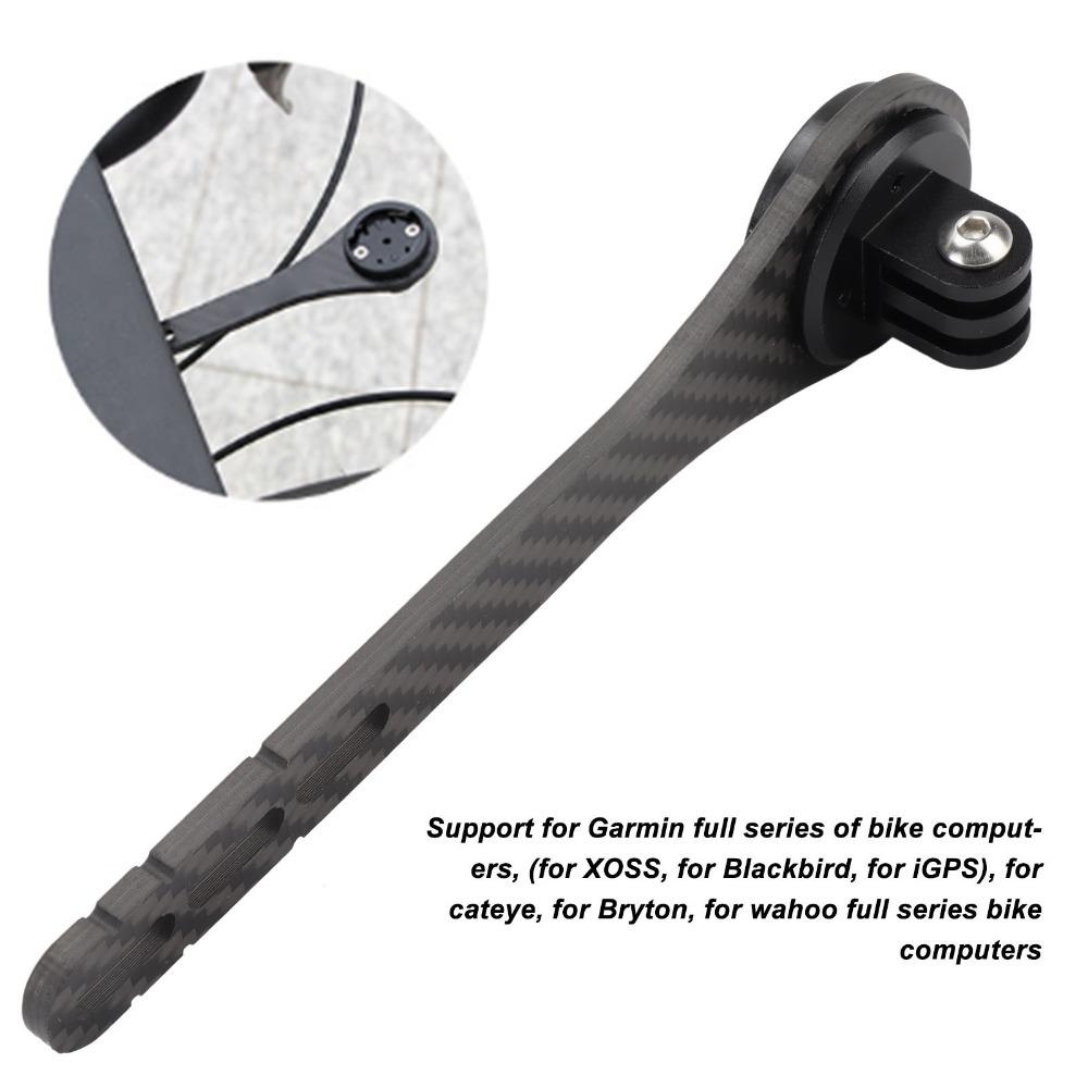 Carbon Fiber Bike Out Front Computer Mount for Garmin/Wahoo/ for Bryton/for Cateye