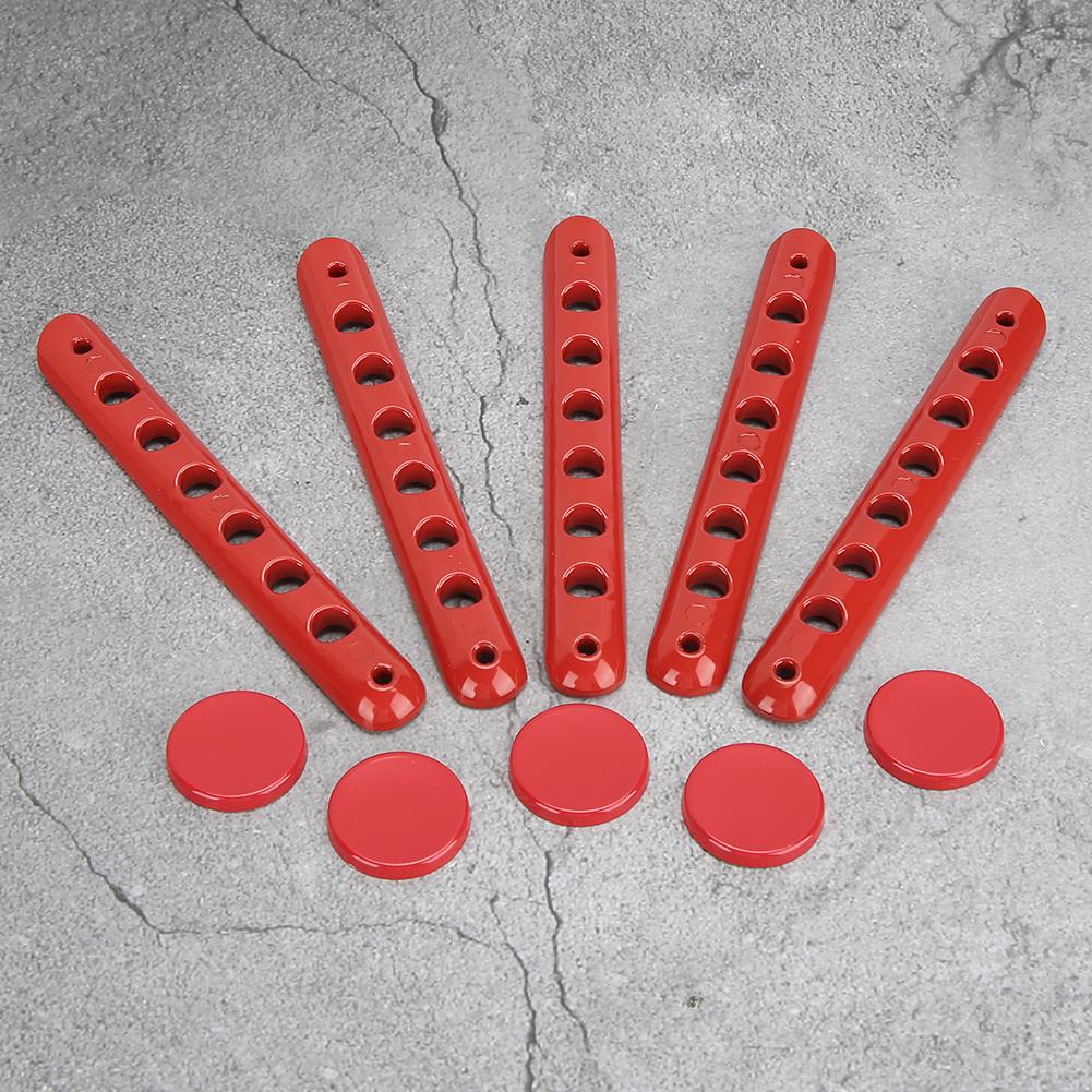 Listwy Wkładek Klamki Zewnętrznej z Nakładkami na Pokrętła Pasują do Jeep Wrangler JK Unlimited 4-drzwiowy 07 18