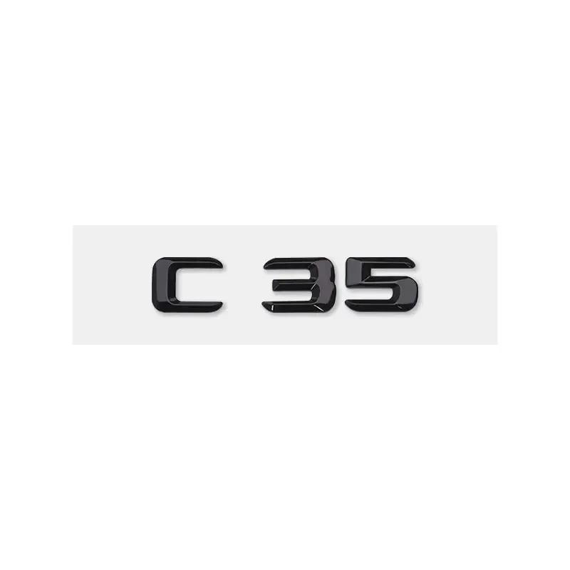 C32 C35 C180 C200 C220 C230 C260 C280 C300 Logo Car Stickers for Mercedes Benz C Class Refit Rear Boot Trunk Displacement Label WX4