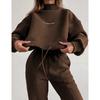 Autumn Winter 2 Piece Set Women Hoodie Pants Printed Tracksuit Pullover Sweatshirt Trousers with Pockets Tracksuit Suits