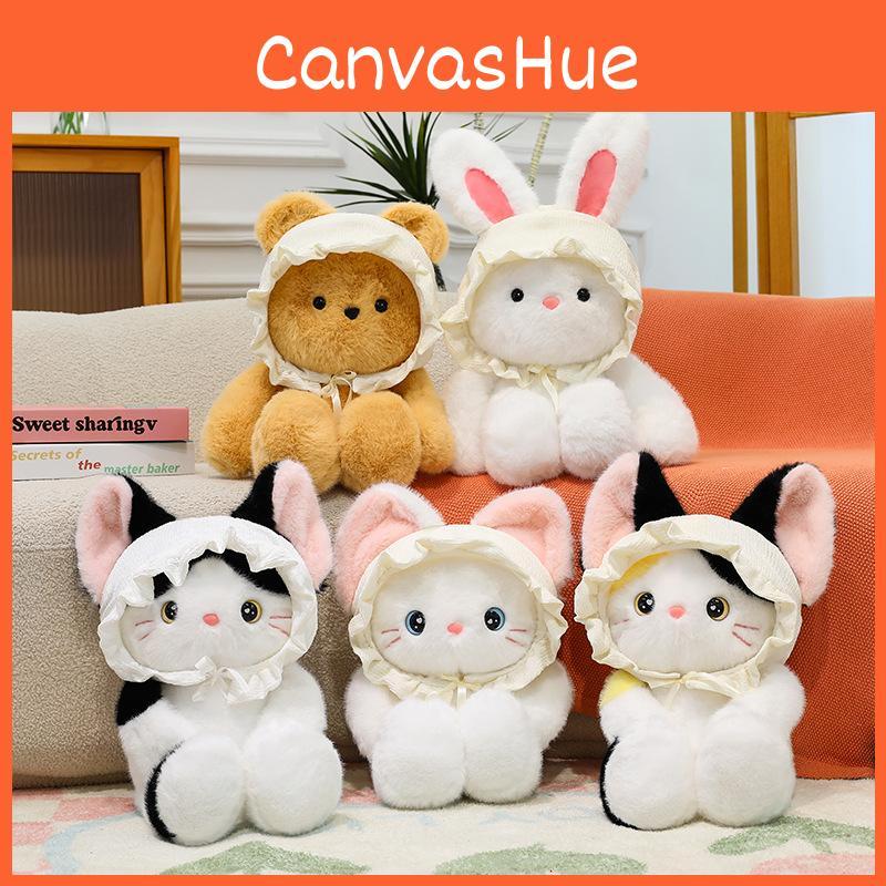 Bear Baby Hat Cat Rabbit Plush Toy Animal Stuffed Doll Decoration Kids Gift