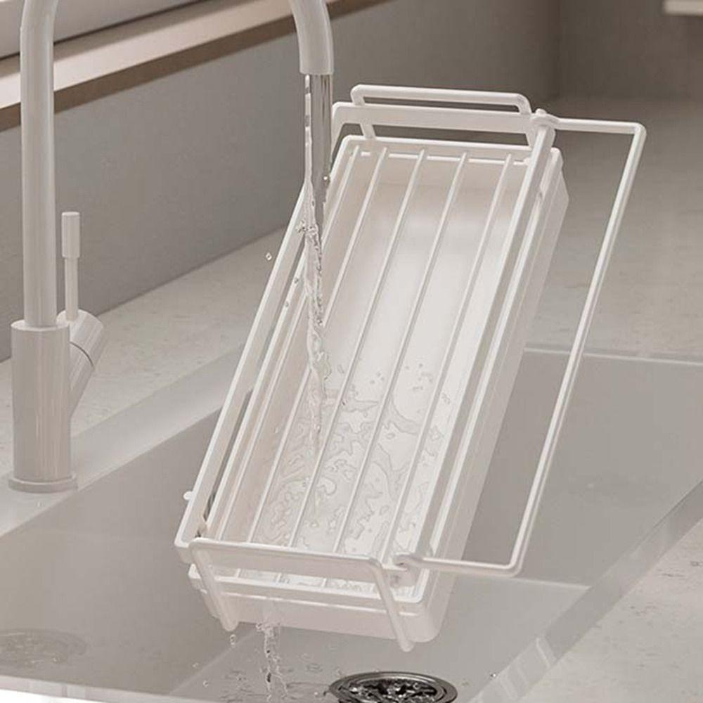 Self-draining Dishcloth Drainer Waterproof Cloth Drain Rack Multifunctional Sponge Holder  for Home