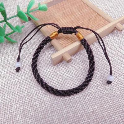 Verstellbares Armband Glücklicher geflochtener Knoten Seilkordel Armband Ethnischer Stil Handgefertigt Gewebt Paar Rotes Seil Armband, Tierkreiszeichen