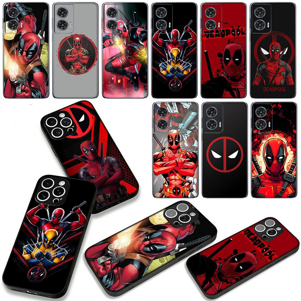 Deadpool Marvel Comics Case for Motorola Moto G54 G05 G24 G67 G55 G75 G9 G85 G15 G57 G86 Power Edge 50 30 Ultra Fusion Neo Pro
