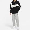 Nike Big Swoosh Logo Sherpa Fleece Warm Stand-Collar Jacket Men Outerwear Black White DH2474-011