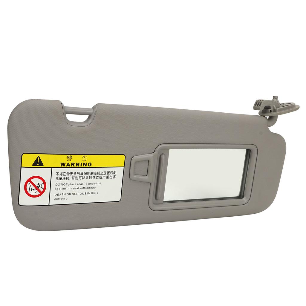 Passenger Side Sun Visor with Mirror 85220 F0100TTX for Elantra AD 2016 To 2019 Grey