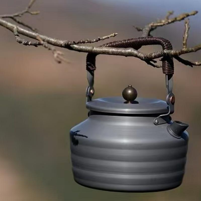 Alocs Outdoor Kettle 1.3L Camping Kettle Portable Outdoor Kettle Tea Kettle for Picnic, Camping and Hiking