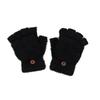 Women's Winter Plush Gloves: Fleece-Lined, Korean Style, Touchscreen, Half-Finger Cycling Gloves