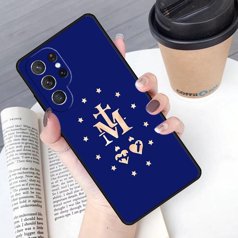 Immaculate Conception Virgin Mary Jesus phone case Cover For Samsung Galaxy S24 S25 Ultra S21 S22 S10E 10 Plus Note 20 FE S23